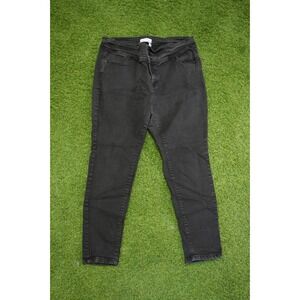 Lane‎ Bryant Jegging Jeans Womens 20 Black Cotton Stretch Pockets Skinny Leg